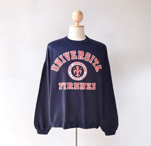 Vintage 90s Universita Firenze Sweatshirt, T shirt, Hoodie, College Shirts