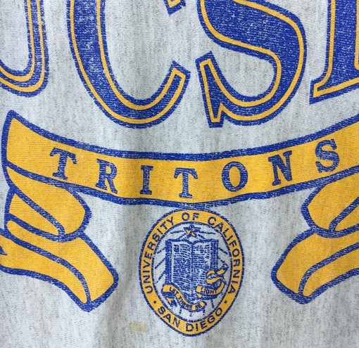 Vintage 90s University Of California San Diego Sweatshirt, American University Shirt, Hoodie - Image 2
