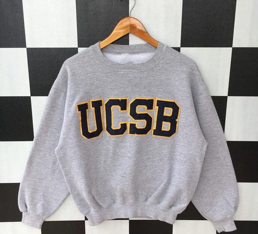 Vintage 90s University Of California Santa Barbara Sweatshirt, American University T Shirt, Hoodie