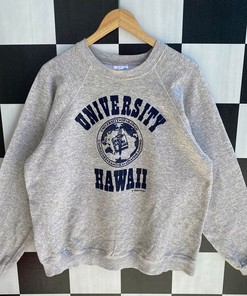Vintage 90s University Of Hawaii Crewneck Sweatshirt, American University T Shirt, Hoodie