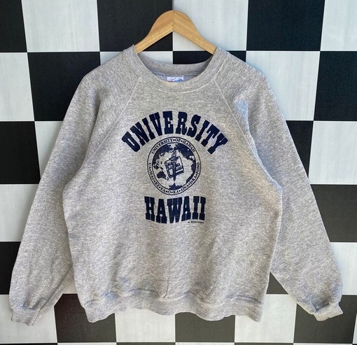 Vintage 90s University Of Hawaii Crewneck Sweatshirt, American University T Shirt, Hoodie