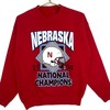 Vintage 90s University Of Nebraska Cornhuskers National Champs Sweatshirt and Retro T-Shirt with NCAA Print NCAA Shirts