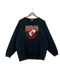 Vintage 90s University Of Nebraska Huskers Football National Champion 1994 - 1995 Print Pullover Crewneck NCAA Shirts