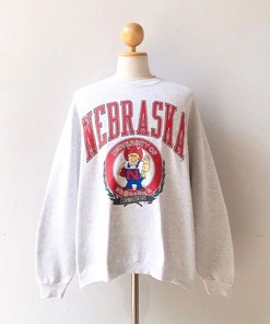 Vintage 90s University Of Nebraska Huskers Sweatshirt and Retro T-Shirt with NCAA Logo NCAA Shirts