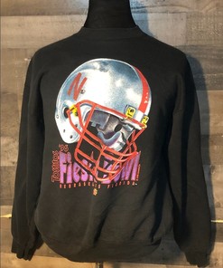 Vintage 90s University Of Nebraska Tostitos Fiesta Bowl 1996 Football Sweatshirt and Retro T-Shirt NCAA Shirts