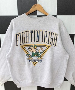 Vintage 90s University Of Notre Dame Sweatshirt, NCAA Shirts for Men, Hoodie, College Shirts