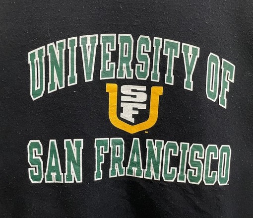 Vintage 90s University Of San Francisco NCAA Graphic Crewneck Sweatshirt - For College Fans - Image 2
