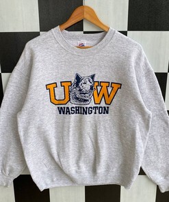 Vintage 90s University Of Washington Huskies Sweatshirt - Best For Fans Who Love Vintage