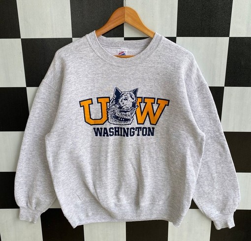 Vintage 90s University Of Washington Huskies Sweatshirt - Best For Fans Who Love Vintage