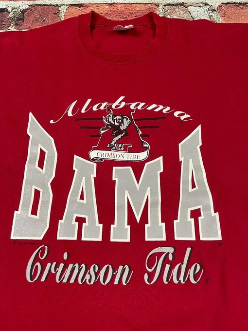 Vintage 90s University of Alabama Crimson Tide Bama T-Shirt Sweatshirt Sports Gifts - Mens Sport Shirts - Image 2