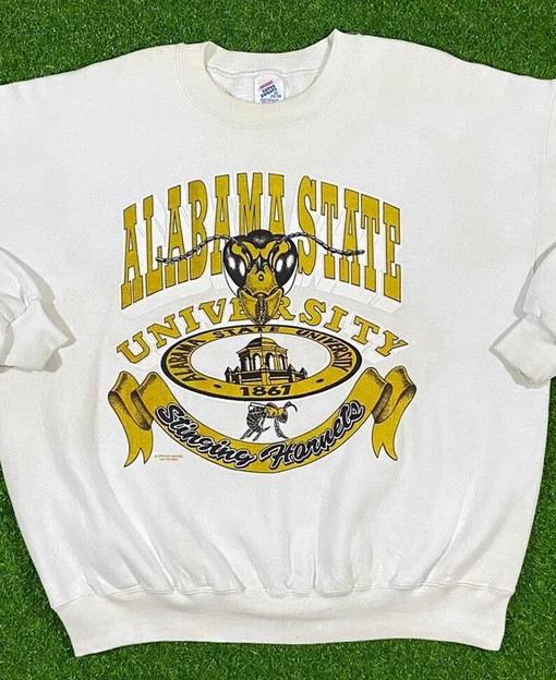 Vintage 90s University of Alabama State NCAA Football Crewneck Sweatshirt, T-Shirt, Hoodie - NCAA Shirts for Men - Image 2