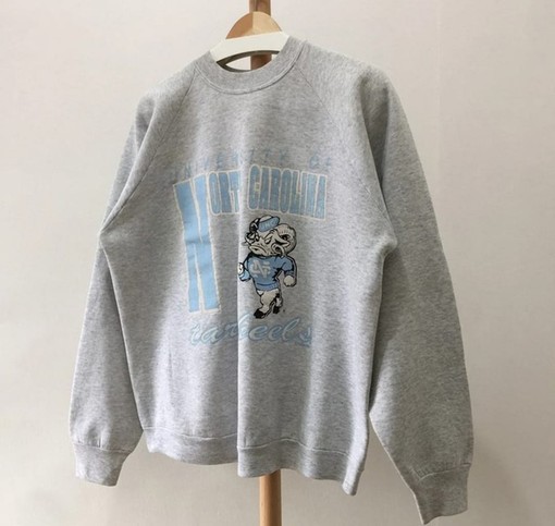 Vintage 90s University of Carolina Tar Heels Sweatshirt, NCAA Shirts Women, Hoodie