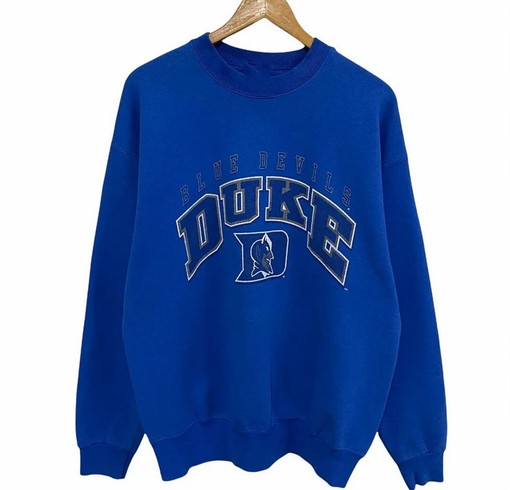 Vintage 90s University of Duke Crewneck Sweatshirt, NCAA Shirts Women, Hoodie