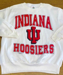 Vintage 90s University of Indiana Hoosiers Crewneck Sweatshirt for Football Lovers - Show Your State University Spirit