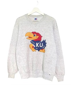Vintage 90s University of Kansas Crewneck Sweatshirt, American University Shirt, Gift For Her, Gift For Him