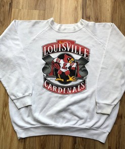 Vintage 90s University of Louisville Cardinals Sweatshirt, T-Shirt, and Hoodie - Perfect for NCAA Fans