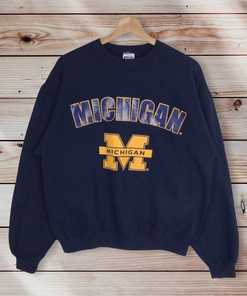 Vintage 90s University of Michigan State Crewneck Sweatshirt, Sweater, and Hoodie - NCAA Shirts for Men and Women