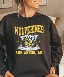 Vintage 90s University of Michigan Wolverines Crewneck Sweatshirt or Hoodie Shirt, Retro U of M Apparel T-Shirt