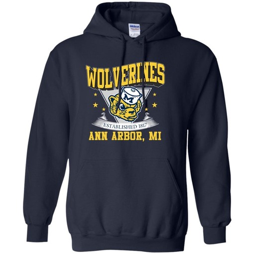 Vintage 90s University of Michigan Wolverines Crewneck Sweatshirt or Hoodie Shirt, Retro U of M Apparel T-Shirt - Image 4