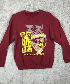 Vintage 90s University of Minnesota Gophers Sweatshirt XL Unisex for Football Fans