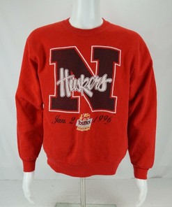 Vintage 90's University of Nebraska Cornhuskers Sweatshirt, Hoodie T-Shirt, NCAA Gist Fans