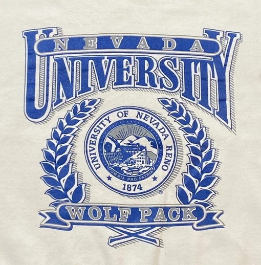 Vintage 90s University of Nevada NCAA Graphic Hoodie Sweatshirt - Retro Style - Image 2