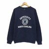 Vintage 90s University of North Carolina Crewneck Sweatshirt with Big Logo Spell Out, NCAA Apparel for Fans