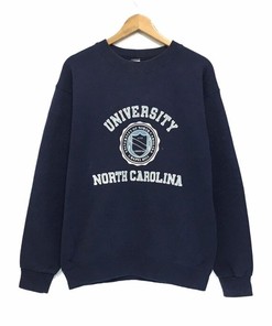 Vintage 90s University of North Carolina Crewneck Sweatshirt with Big Logo Spell Out, NCAA Apparel for Fans