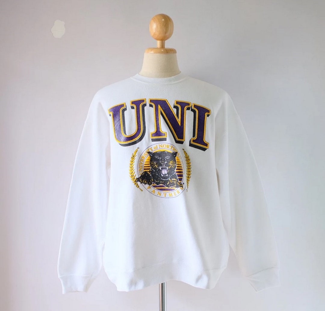 Vintage 90s University of Northern Panther UNI Sweatshirt, NCAA Shirts for Men, Gift For Her, Gift For Him