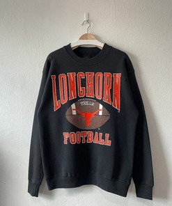 Vintage 90s University of Texas Longhorn NCAA Football Crewneck Sweatshirt, NCAA Shirts Women, Hoodie