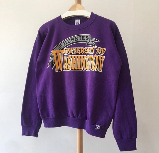 Vintage 90s University of Washington Huskies Crewneck Sweatshirt, T shirt, Hoodie - For Washington Huskies Fans