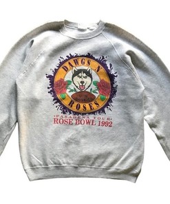 Vintage 90s University of Washington Huskies Rose Bowl Crewneck Sweatshirt, Classic College Shirts for Men