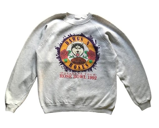 Vintage 90s University of Washington Huskies Rose Bowl Crewneck Sweatshirt, Classic College Shirts for Men