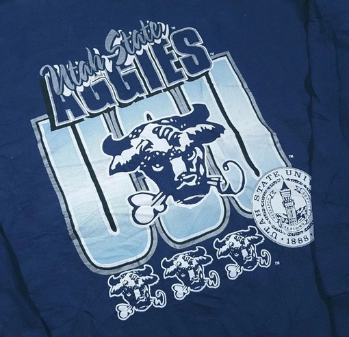 Vintage 90's Utah State Aggies Sweatshirt, NCAA Shirts for Men, Hoodie, Retro NCAA Shirts - Image 2