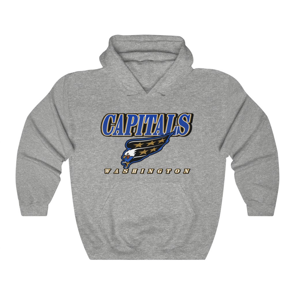 Vintage 90's Washington Capitals Heavyweight NHL Hoodie Sweatshirt Sport Shirt - Must Buy For NHL Fans
