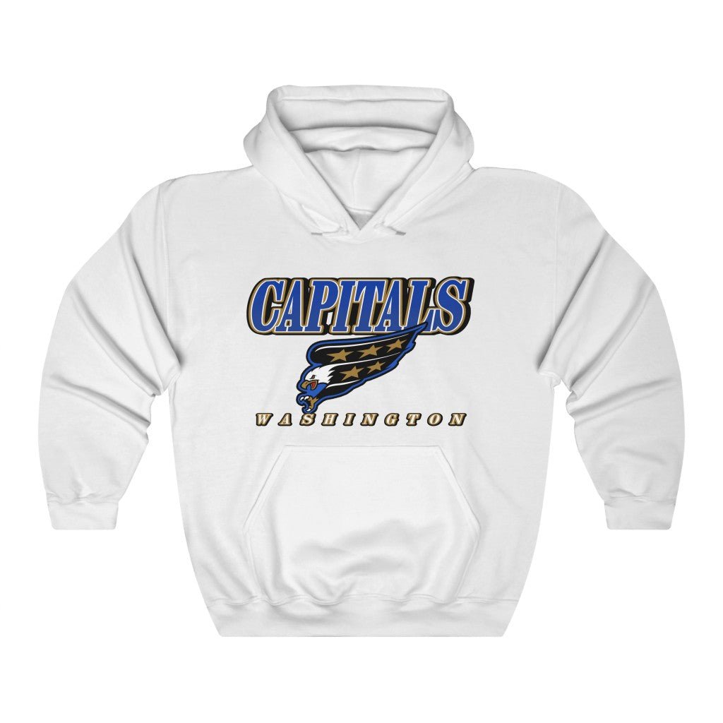 Vintage 90's Washington Capitals Heavyweight NHL Hoodie Sweatshirt Sport Shirt - Must Buy For NHL Fans - Image 2