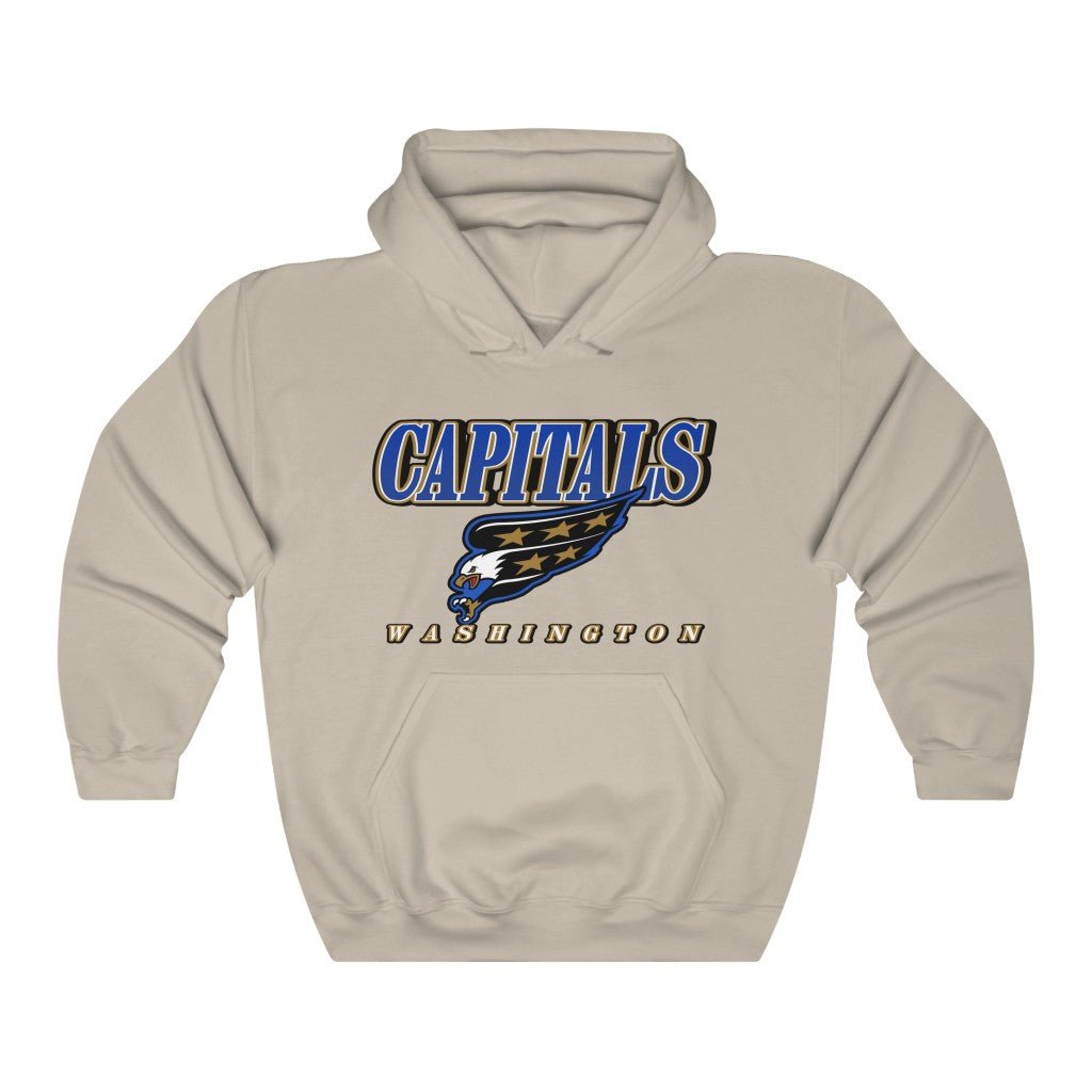 Vintage 90's Washington Capitals Heavyweight NHL Hoodie Sweatshirt Sport Shirt - Must Buy For NHL Fans - Image 4