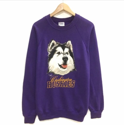 Vintage 90s Washington Huskies Football Team Sweatshirt Crewneck, T shirt, Hoodie - Perfect Gift For Fans
