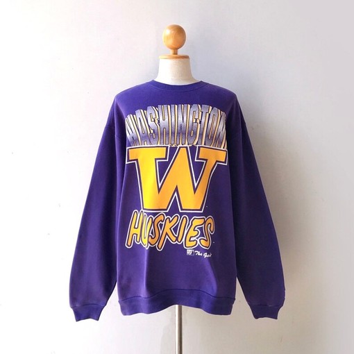 Vintage 90s Washington Huskies Sweatshirt - Classic College Shirts - Sport Shirts Girls