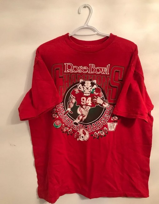 Vintage 90s Wisconsin Badgers Rose Bowl T-Shirt or Sweatshirt - Show Your NCAA Fan Pride