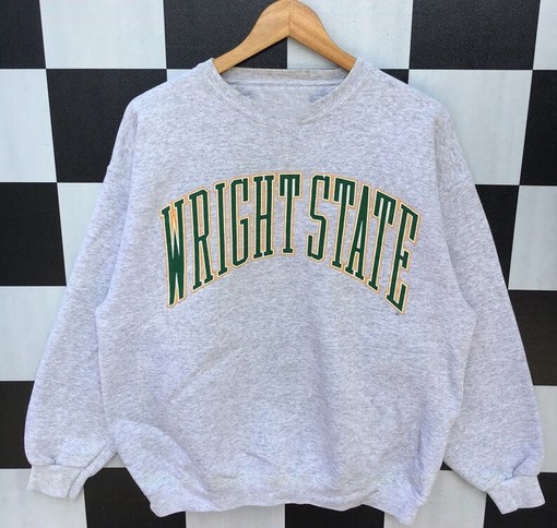 Vintage 90s Wright State University Crewneck Sweatshirt, Sport Shirts Unisex, Gift For Her, Gift For Him - Image 2
