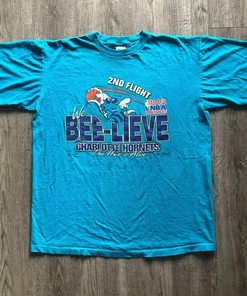 Vintage '93 BNA Playoffs Charlotte Hornets T-Shirt - Gift For NBA Fans