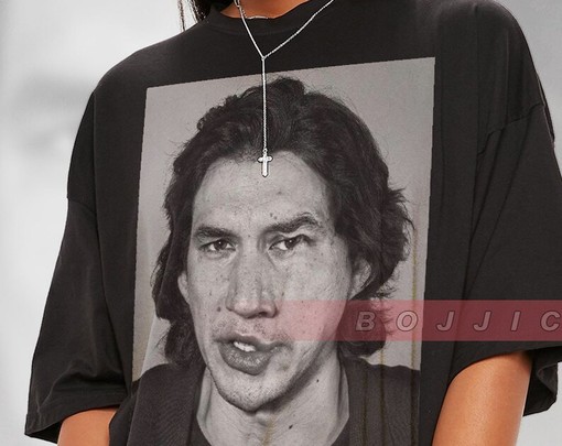 Vintage Adam Driver Art Tee, Homage 90s T-Shirt with Ben Solo and Reylo Quotes, Daisy Ridley Movie Shirt - Image 2