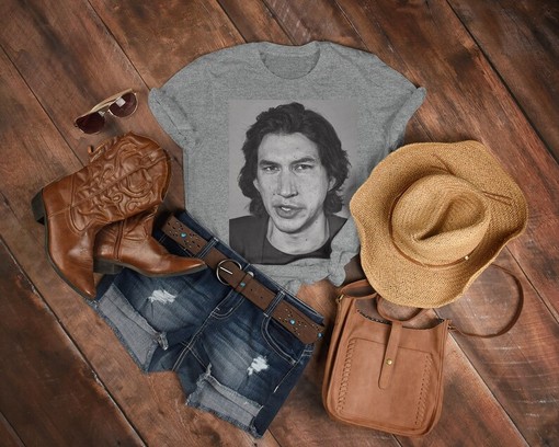 Vintage Adam Driver Art Tee, Homage 90s T-Shirt with Ben Solo and Reylo Quotes, Daisy Ridley Movie Shirt - Image 3