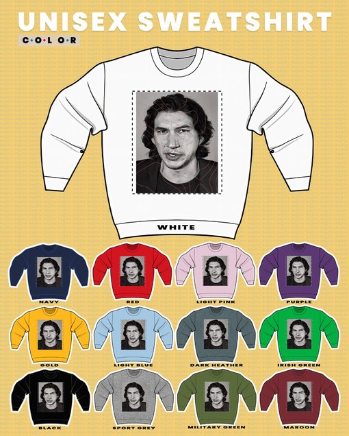 Vintage Adam Driver Homage Sweatshirt, 90s Sweater with Ben Solo, Reylo, and Sith Quotes, First Order Movie T-Shirt - Image 3