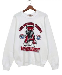 Vintage Alabama Crimson Tide 1992 National Champs Football Game Day Sweatshirt Hoodie T-Shirt - Retro NCAA Shirts