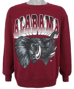 Vintage Alabama Crimson Tide Hoodie Sweatshirt, 1990s Style, Reprinted Full Size - Great Gift for NCAA Fans