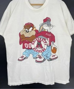 Vintage Alabama Crimson Tide Looney Tunes Shirt, Unisex College Apparel - Retro NCAA Shirts