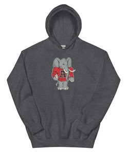 Vintage Alabama Football Hoodie Sweatshirt Sport Shirt - 1960s Big Al Football Art - Retro NCAA Shirts