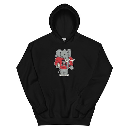 Vintage Alabama Football Hoodie Sweatshirt Sport Shirt - 1960s Big Al Football Art - Retro NCAA Shirts - Image 3